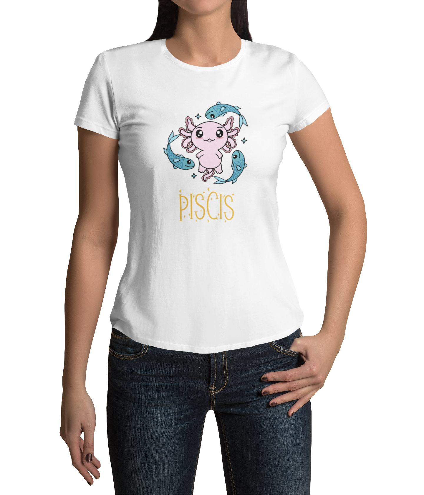 Playera Axolotzin Horoscopos Nombre Piscis Ajolote Adulto E Infantil