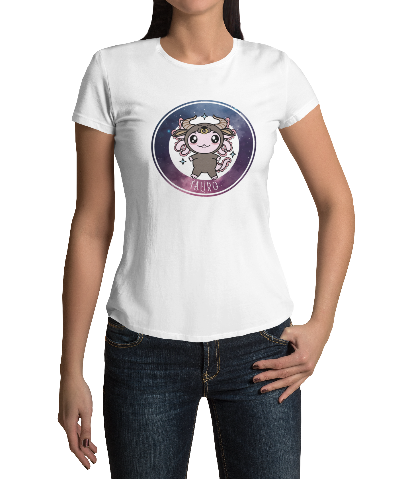 Playera Axolotzin Horoscopos Galaxy Tauro Ajolote Adulto E Infantil
