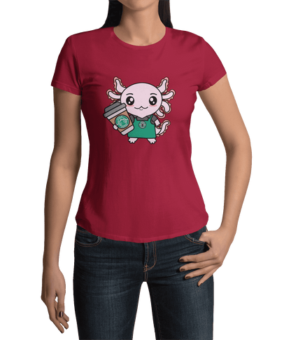 Playera Axolotzin Barista Ajolote Adulto E Infantil