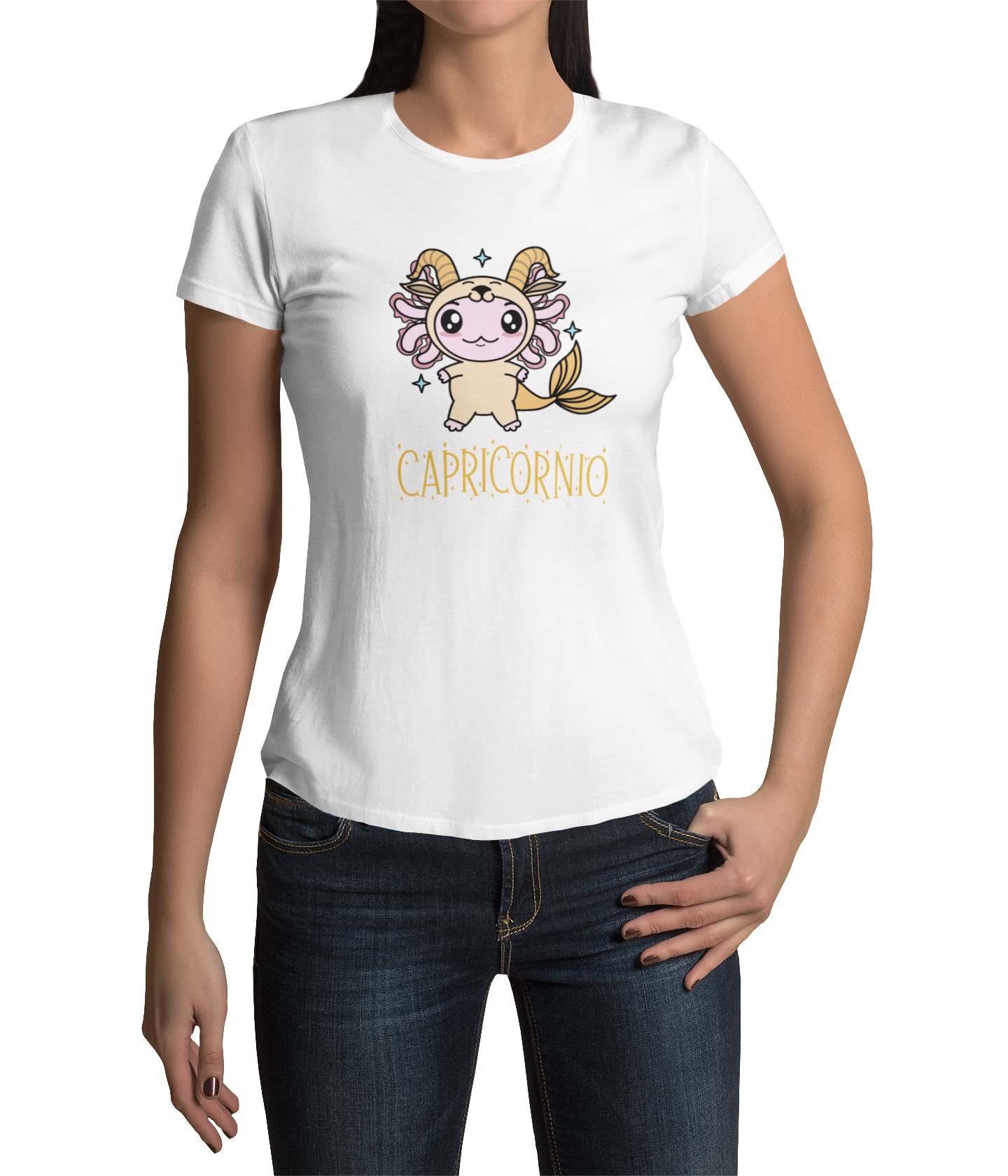 Playera Axolotzin Horoscopos Nombre Capricornio Ajolote Adulto E Infantil