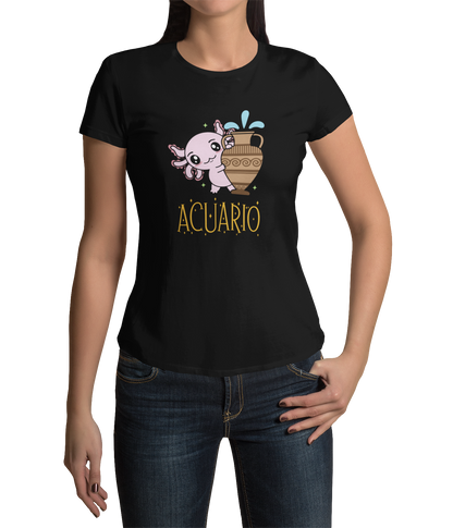 Playera Axolotzin Horoscopos Nombre Acuario Ajolote Adulto E Infantil
