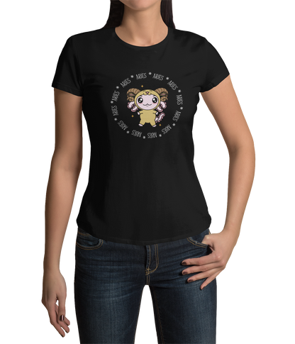 Playera Axolotzin Horoscopos Aro Aries Ajolote Adulto E Infantil