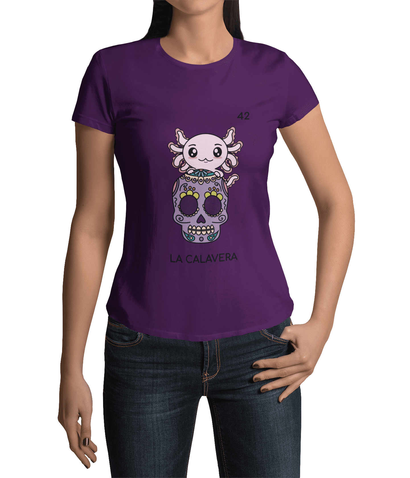Playera Axoloteria La Calavera Ajolote Adulto E Infantil