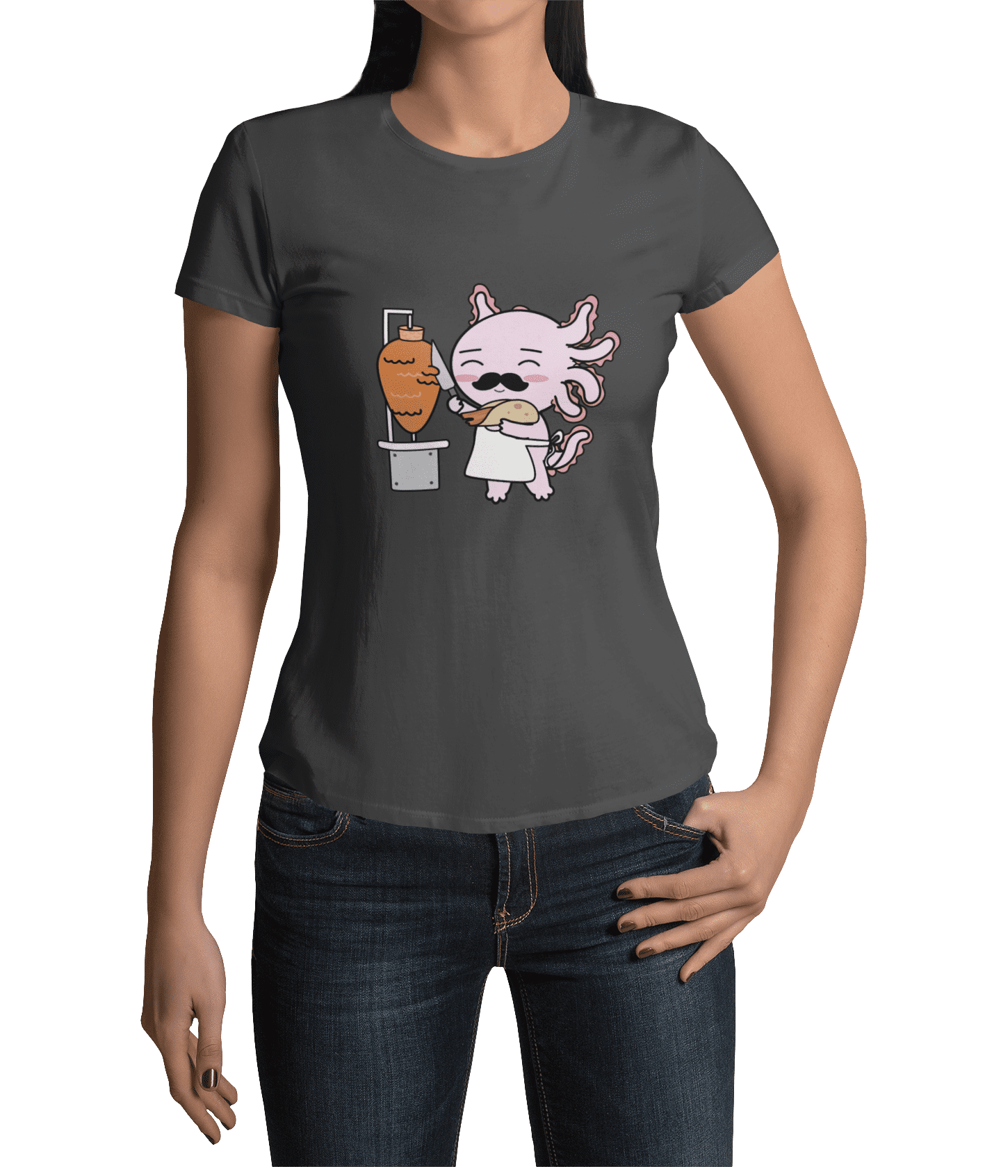 Playera Axolotzin Taquero Ajolote Adulto E Infantil