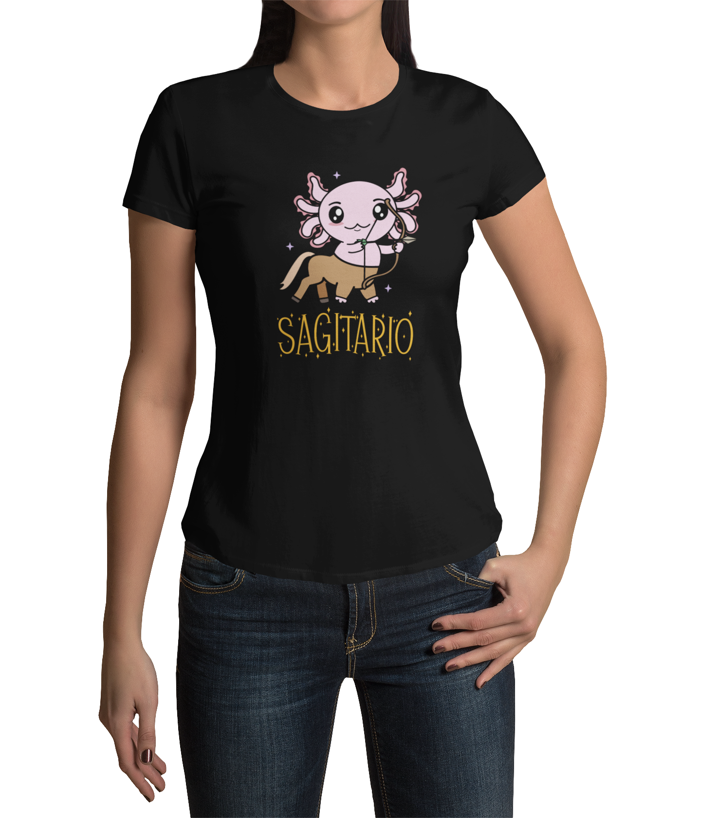 Playera Axolotzin Horoscopos Nombre Sagitario Ajolote Adulto E Infantil
