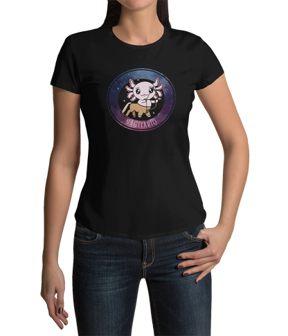 Playera Axolotzin Horoscopos Galaxy Sagitario Ajolote Adulto E Infantil
