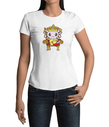 Playera Axolotzin Rey Ajolote Adulto E Infantil