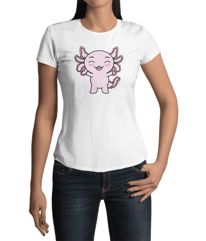 Playera Axolotzin Feliz Ajolote Adulto E Infantil