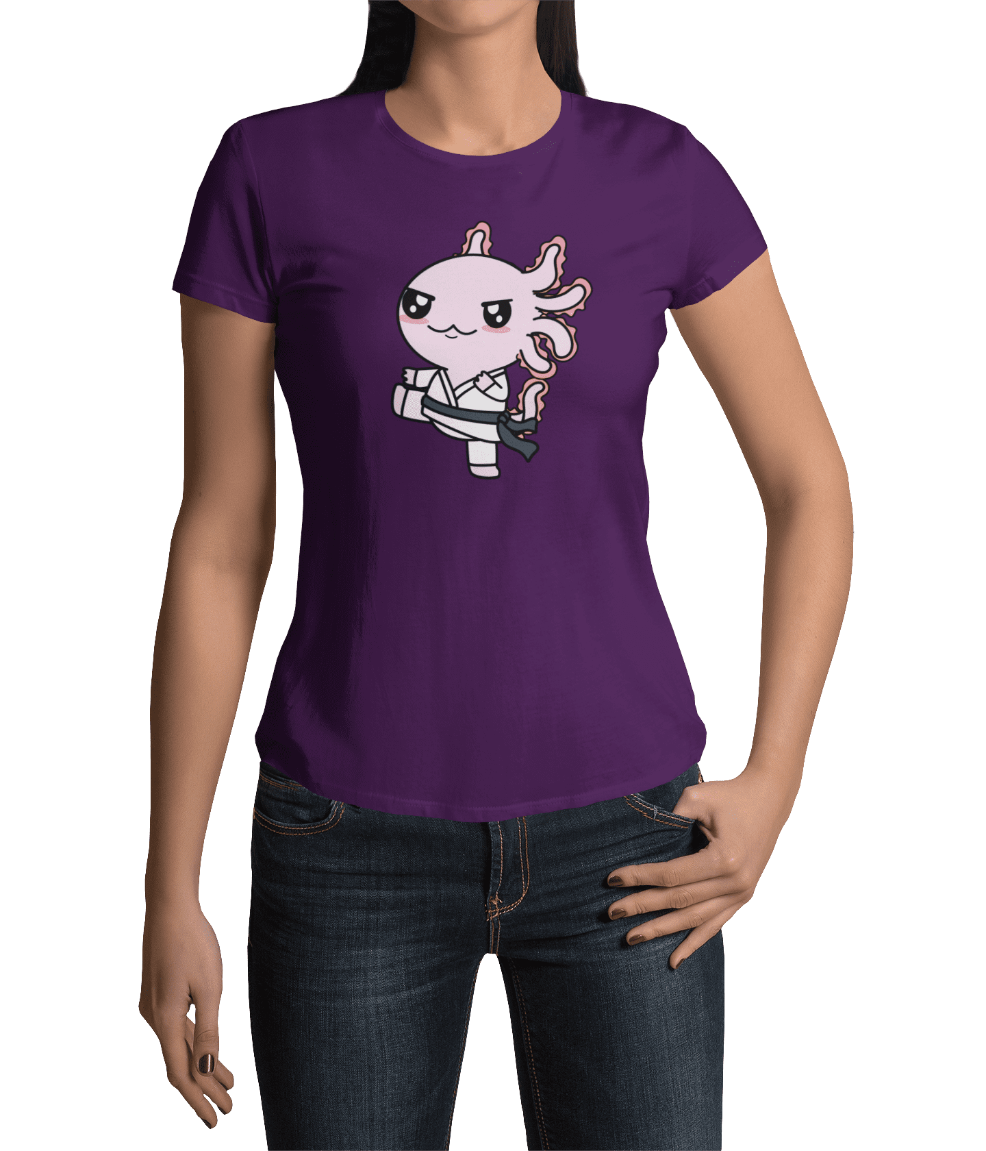 Playera Axolotzin Karateka Ajolote Adulto E Infantil