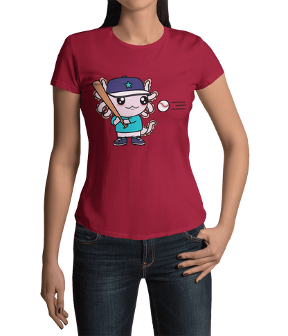 Playera Axolotzin Beisbolista Ajolote Adulto E Infantil