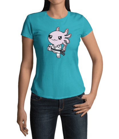 Playera Axolotzin Karateka Ajolote Adulto E Infantil