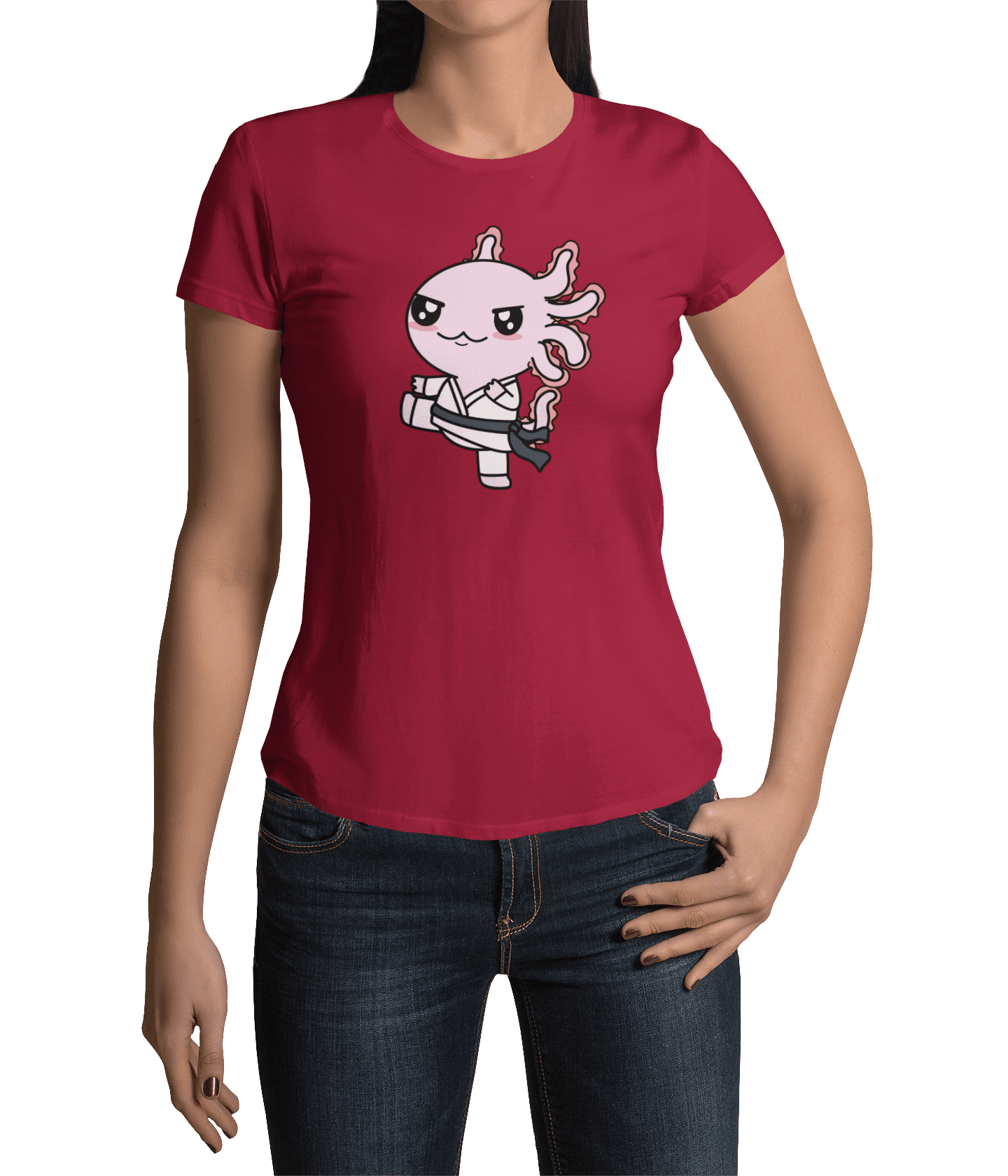 Playera Axolotzin Karateka Ajolote Adulto E Infantil