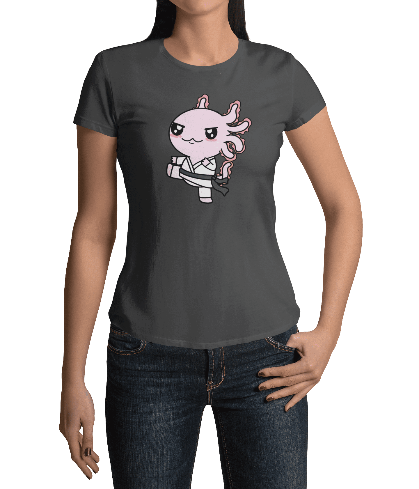 Playera Axolotzin Karateka Ajolote Adulto E Infantil