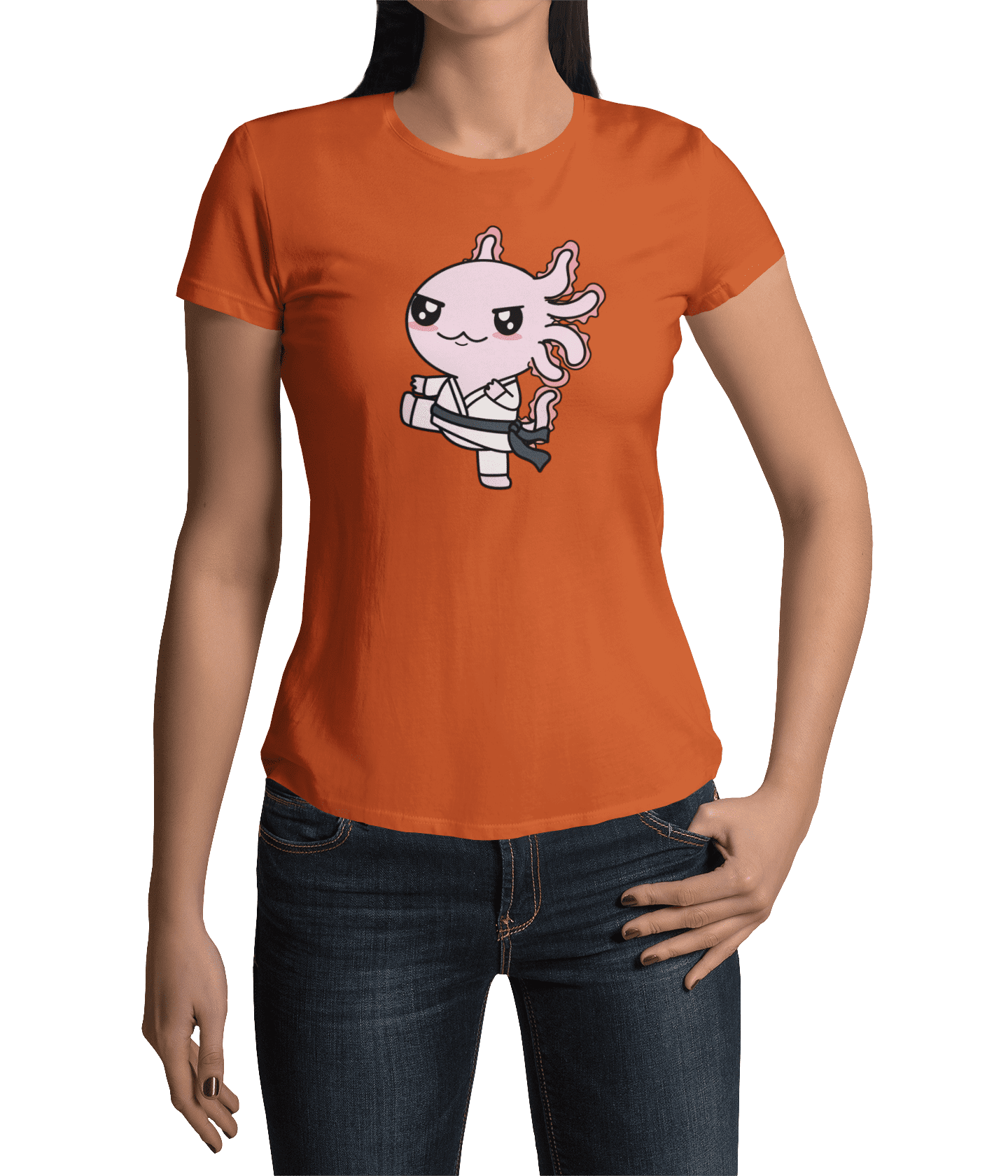 Playera Axolotzin Karateka Ajolote Adulto E Infantil