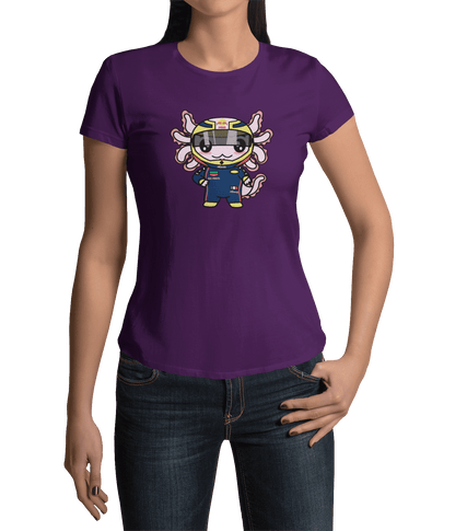 Playera Axolotzin Piloto De Carreras Ajolote Adulto E Infantil