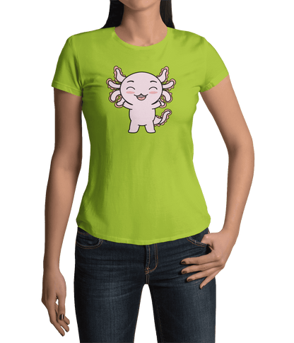 Playera Axolotzin Feliz Ajolote Adulto E Infantil