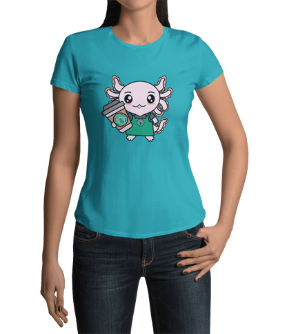 Playera Axolotzin Barista Ajolote Adulto E Infantil