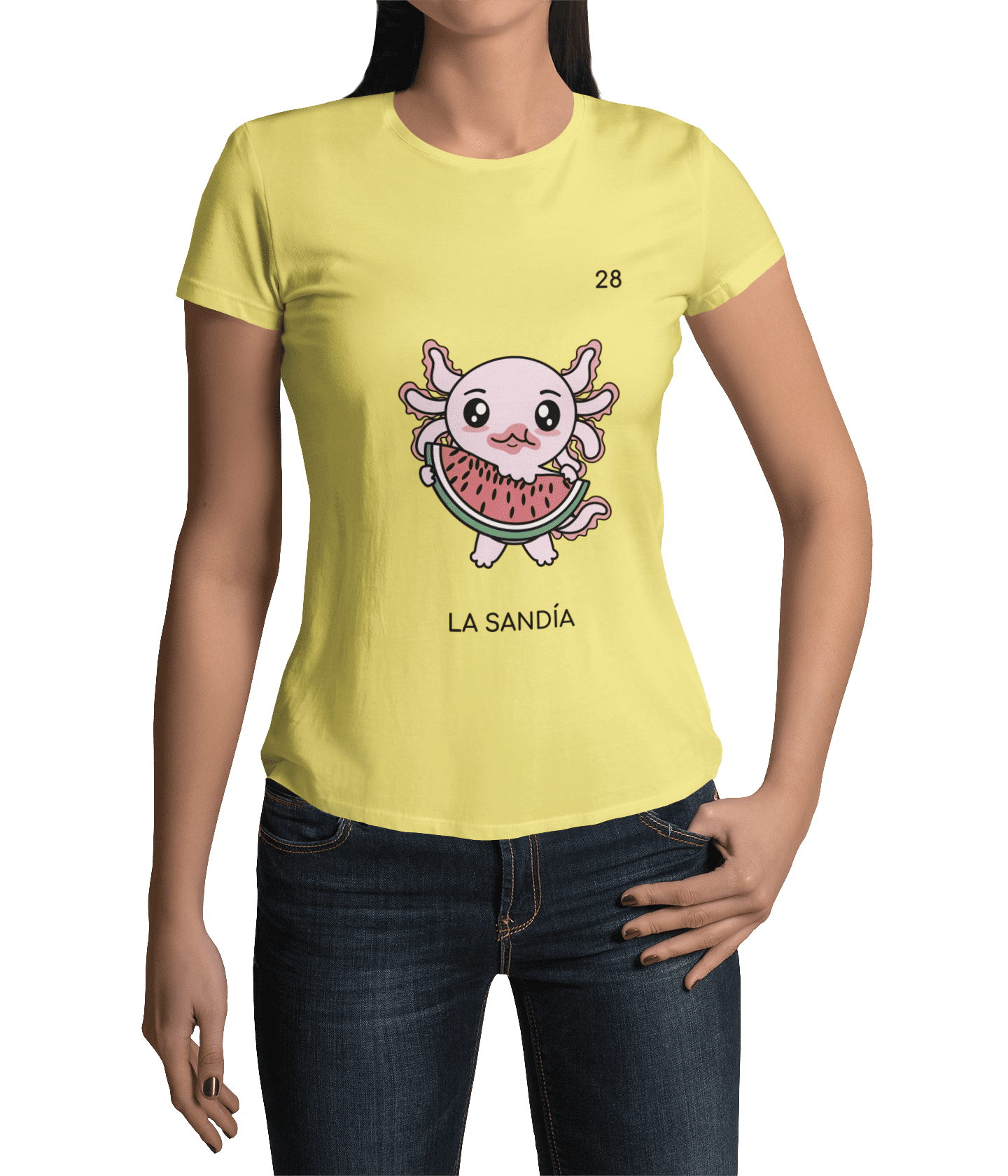 Playera Axoloteria La Sandia Ajolote Adulto E Infantil