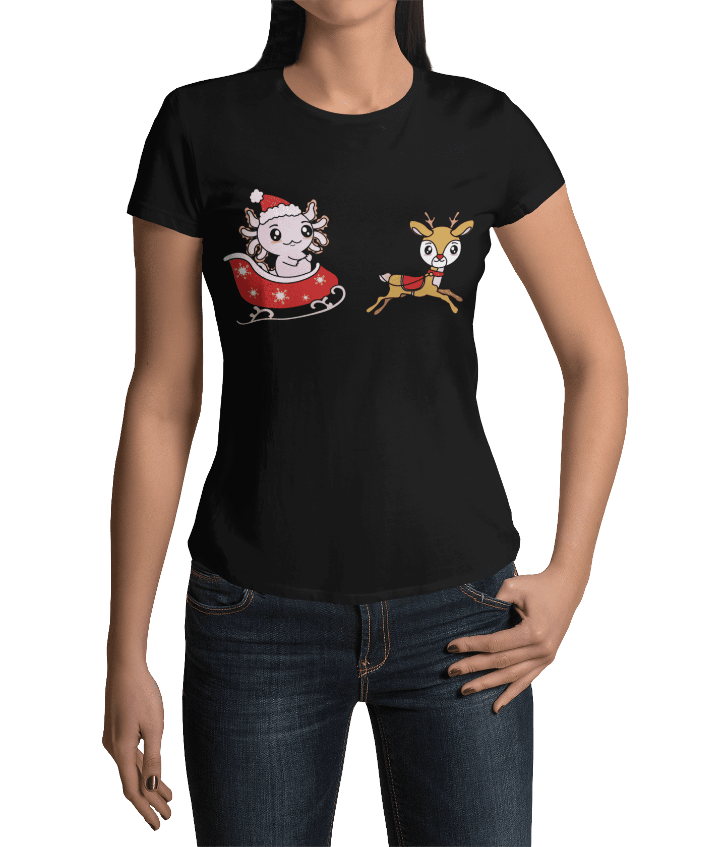 Axolotzin Trineo Ajolote Navidad