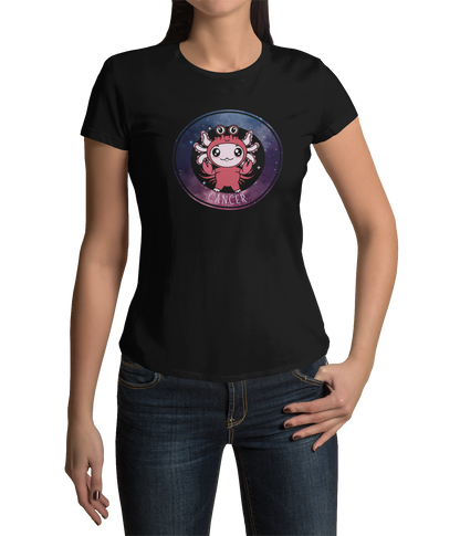 Playera Axolotzin Horoscopos Galaxy Cancer Ajolote Adulto E Infantil