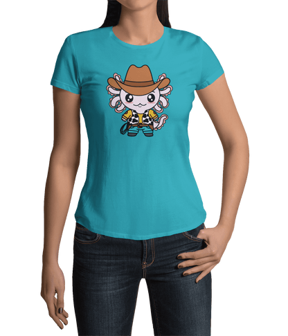 Playera Axolotzin Vaquero Ajolote Adulto E Infantil