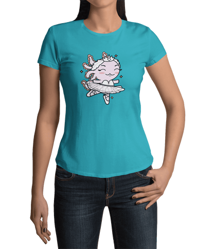 Playera Axolotzin Bailarina De Ballet Ajolote Adulto E Infantil