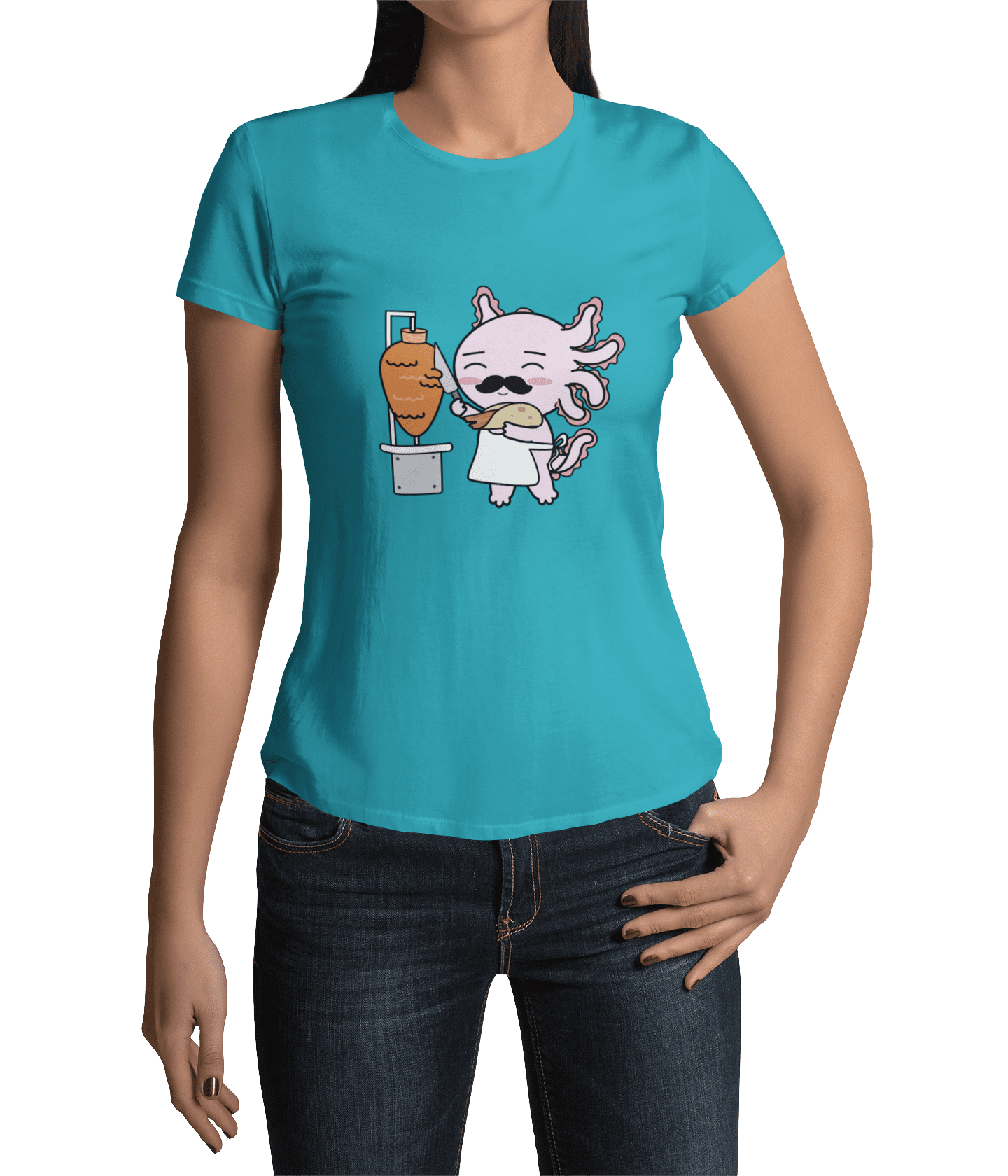 Playera Axolotzin Taquero Ajolote Adulto E Infantil