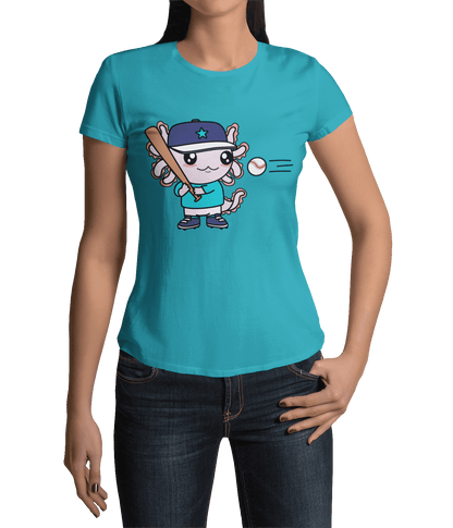 Playera Axolotzin Beisbolista Ajolote Adulto E Infantil