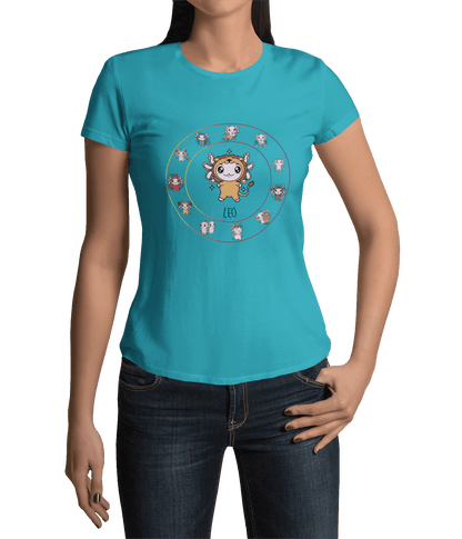 Playera Horoscopos Leo Axolotzin Ajolote Adulto E Infantil