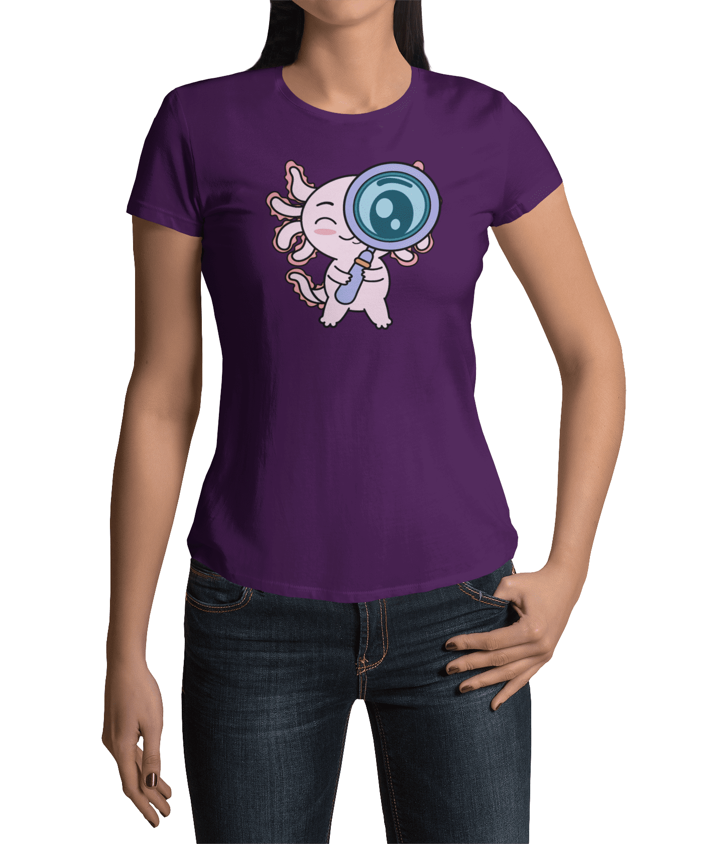 Playera Axolotzin Curioso Ajolote Adulto E Infantil