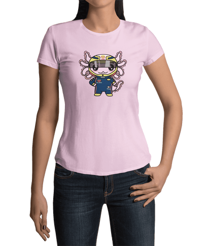 Playera Axolotzin Piloto De Carreras Ajolote Adulto E Infantil