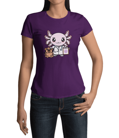 Playera Axolotzin Veterinario Ajolote Adulto E Infantil