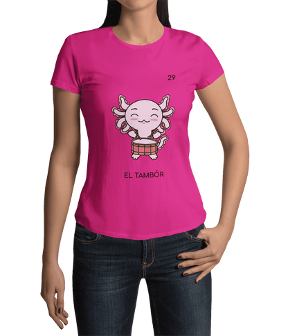 Playera Axoloteria El Tambor Ajolote Adulto E Infantil