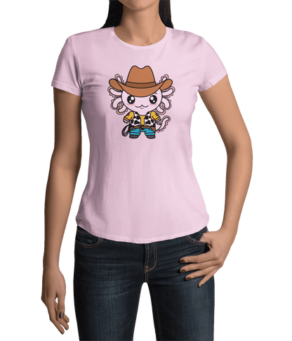 Playera Axolotzin Vaquero Ajolote Adulto E Infantil