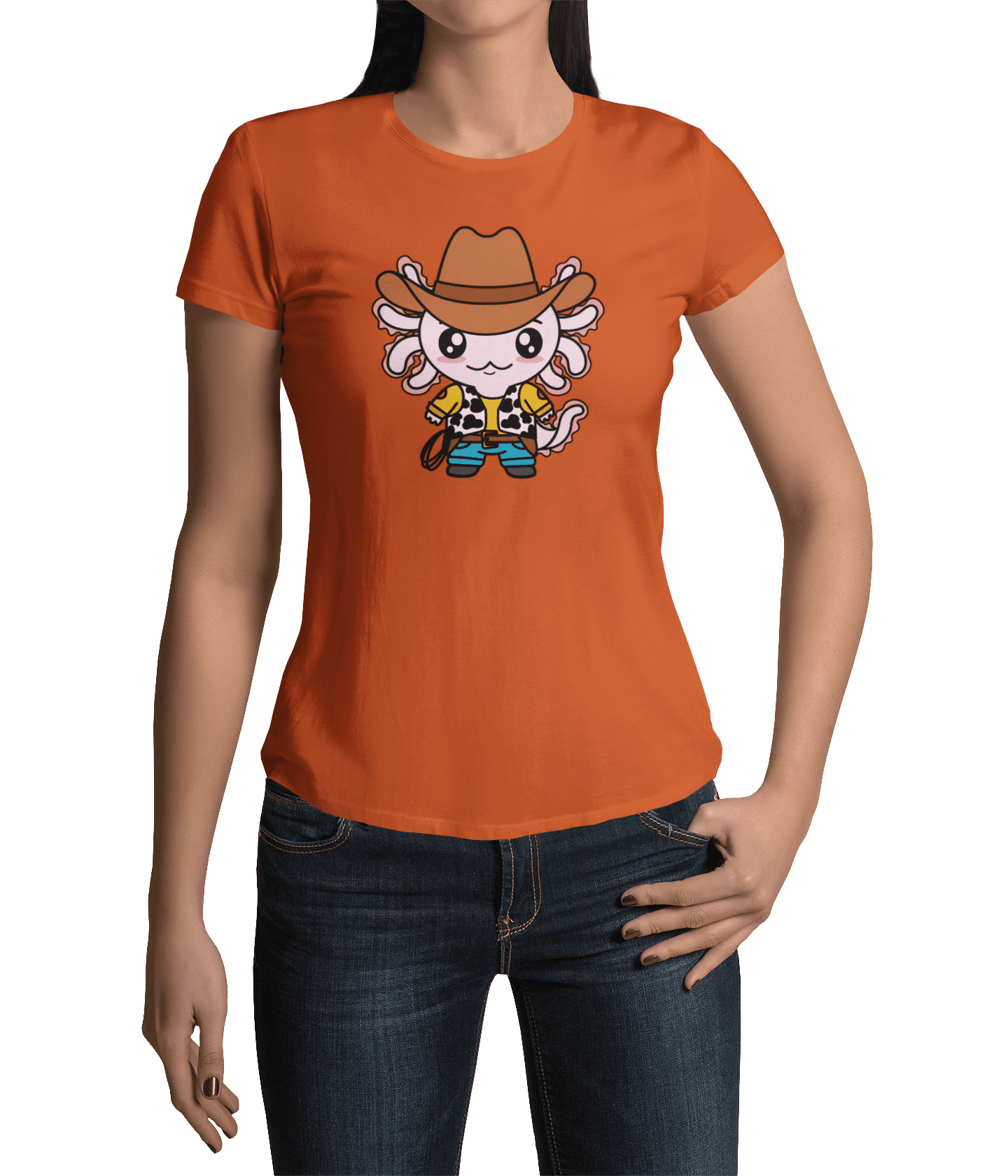 Playera Axolotzin Vaquero Ajolote Adulto E Infantil