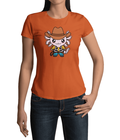 Playera Axolotzin Vaquero Ajolote Adulto E Infantil
