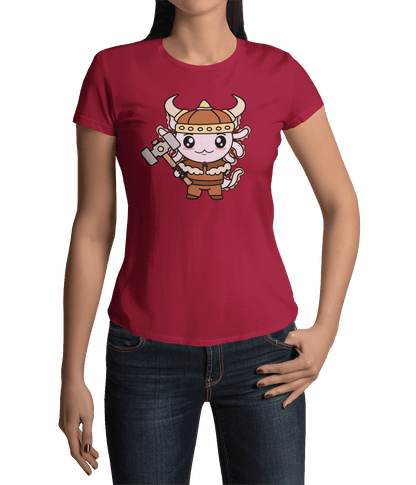 Playera Axolotzin Vikingo Ajolote Adulto E Infantil