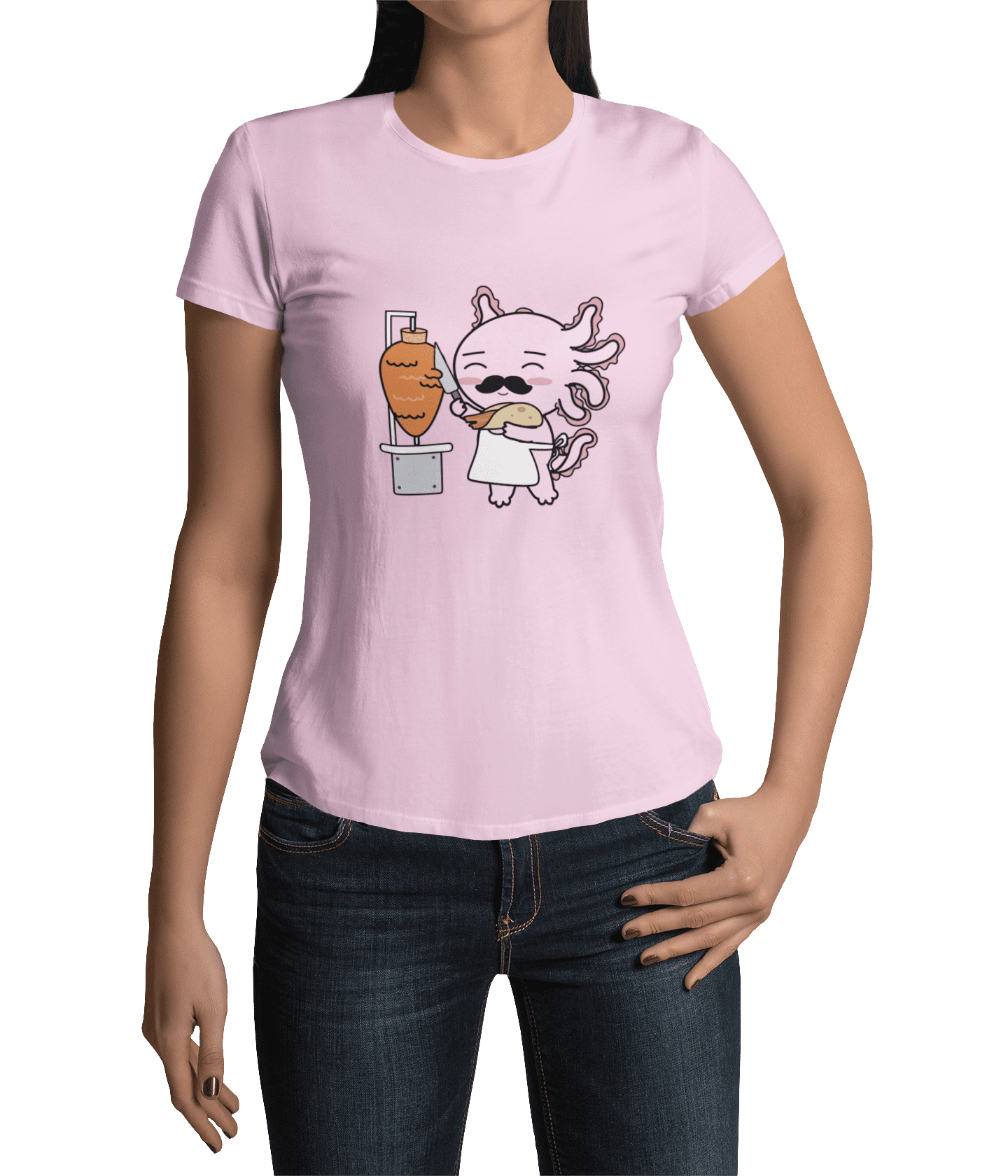 Playera Axolotzin Taquero Ajolote Adulto E Infantil