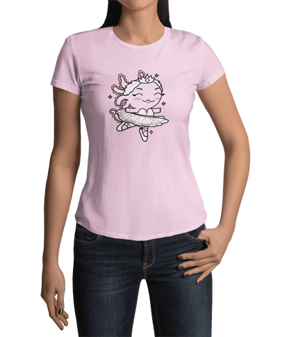 Playera Axolotzin Bailarina De Ballet Ajolote Adulto E Infantil