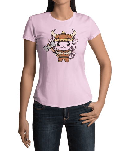 Playera Axolotzin Vikingo Ajolote Adulto E Infantil