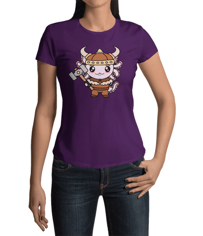 Playera Axolotzin Vikingo Ajolote Adulto E Infantil