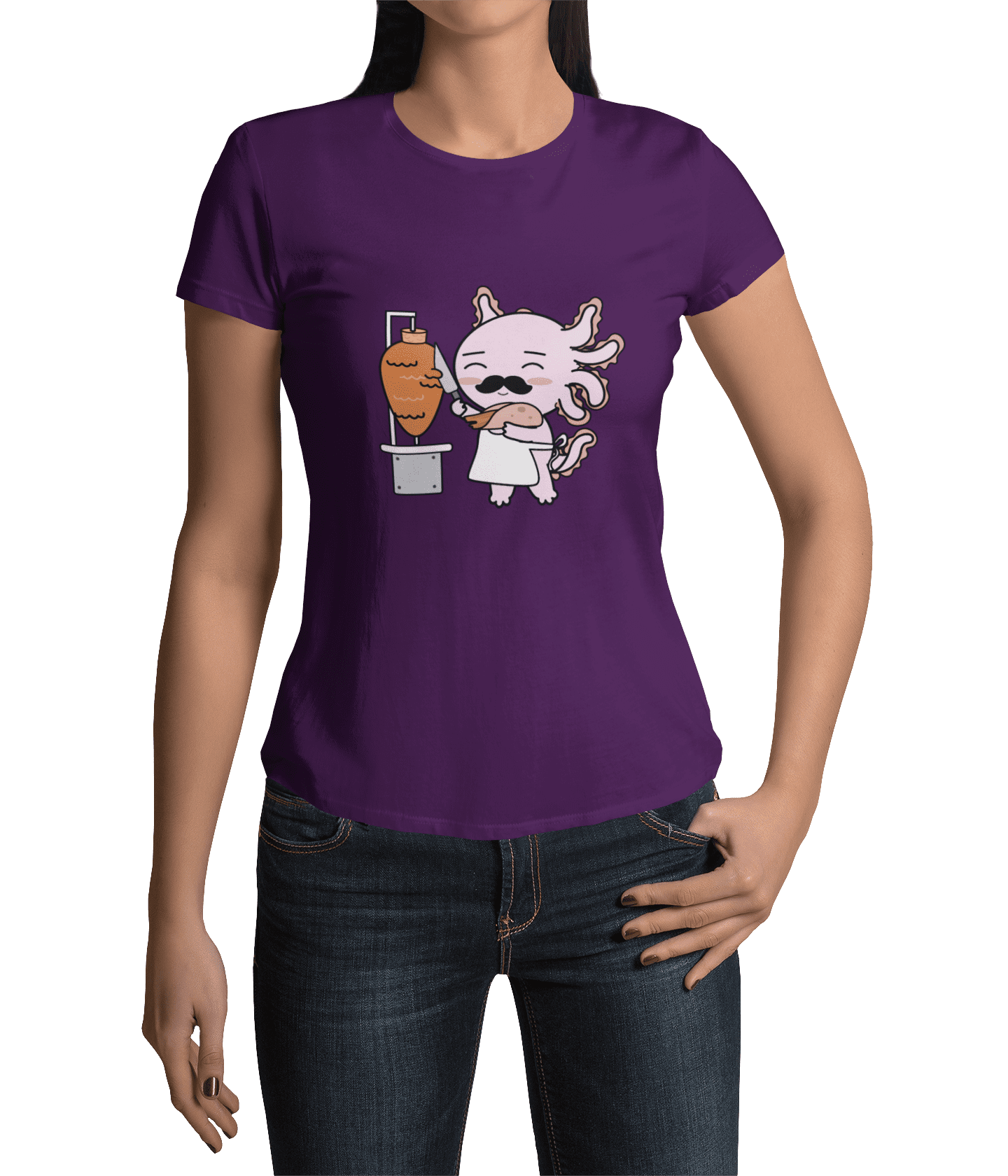 Playera Axolotzin Taquero Ajolote Adulto E Infantil