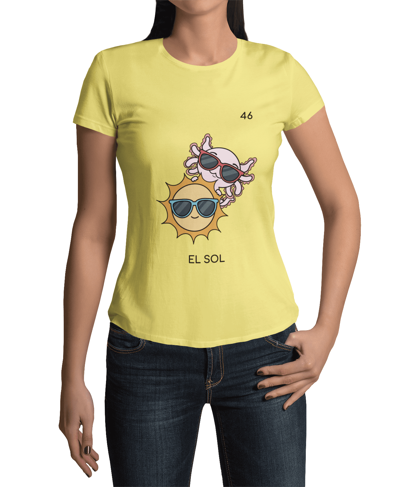 Playera Axoloteria El Sol Ajolote Adulto E Infantil