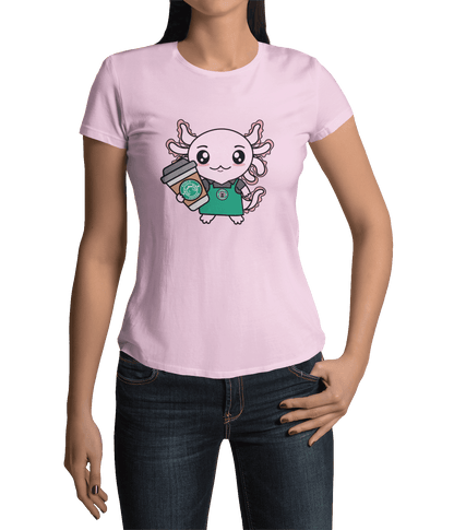 Playera Axolotzin Barista Ajolote Adulto E Infantil