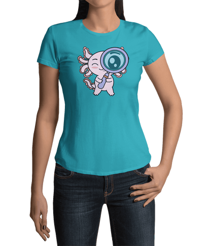 Playera Axolotzin Curioso Ajolote Adulto E Infantil