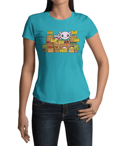 Playera Axolotzin Marchante Ajolote Adulto E Infantil