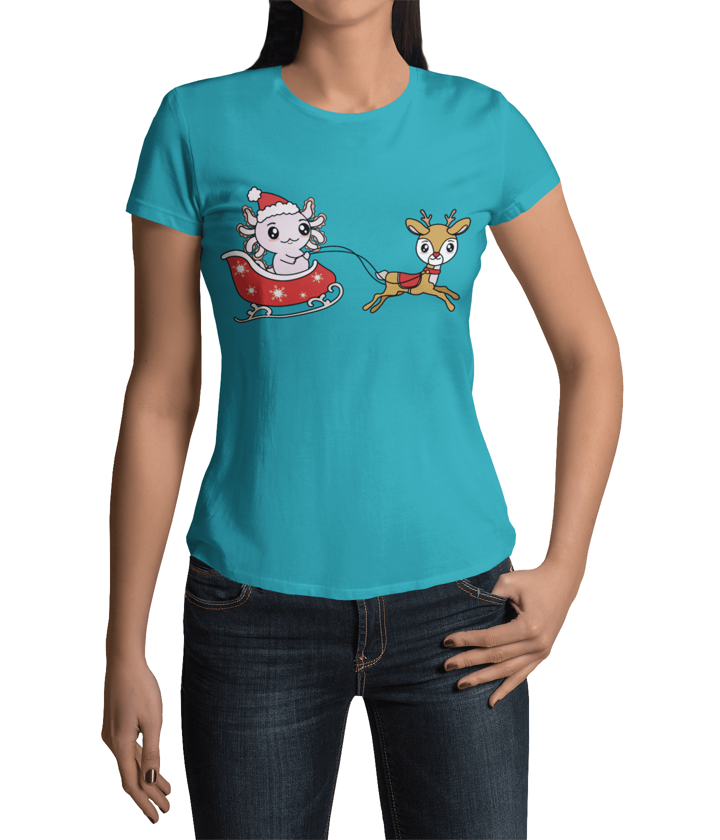 Axolotzin Trineo Ajolote Navidad