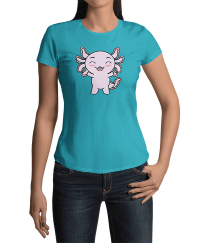 Playera Axolotzin Feliz Ajolote Adulto E Infantil