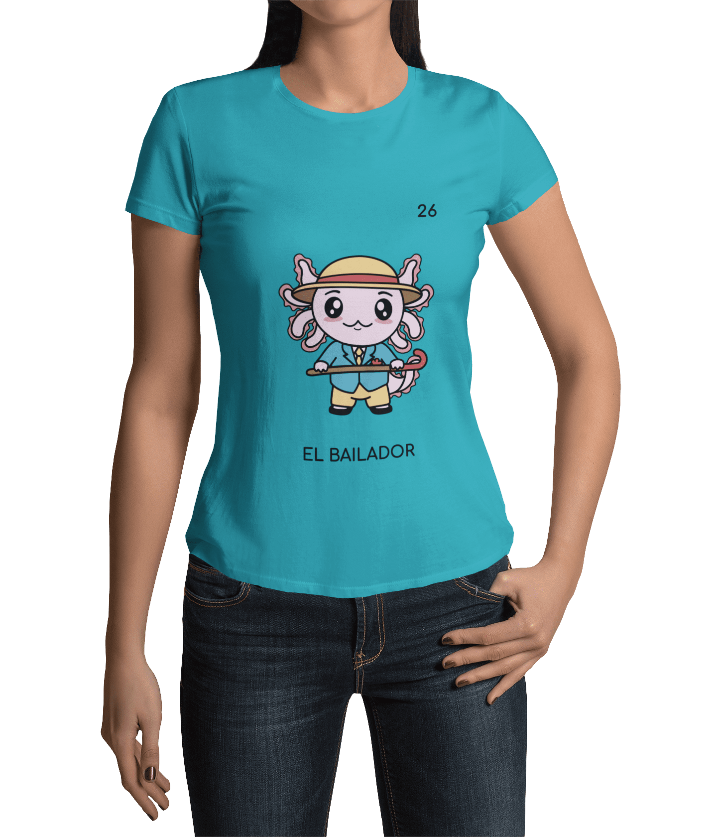 Playera Axoloteria El Bailador Ajolote Adulto E Infantil