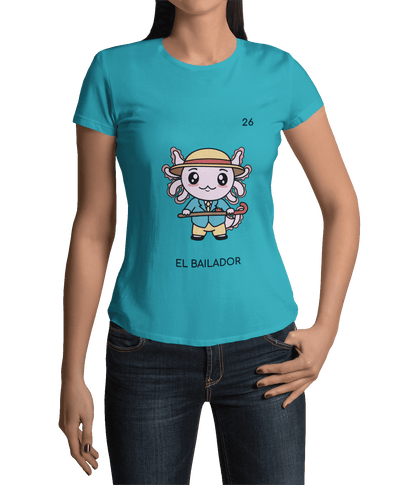 Playera Axoloteria El Bailador Ajolote Adulto E Infantil